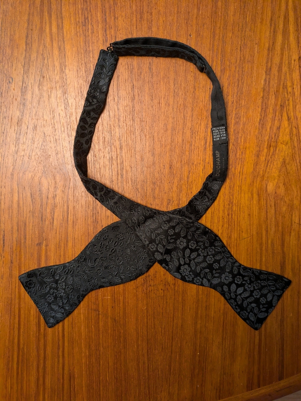 Duchamp Bow Tie - Black Floral
